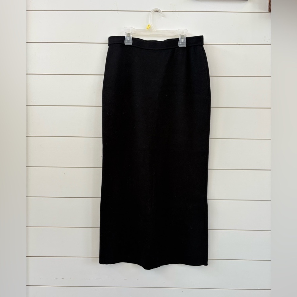 Liz Claiborne 100% Cotton Elegant Black Pencil Skirt
